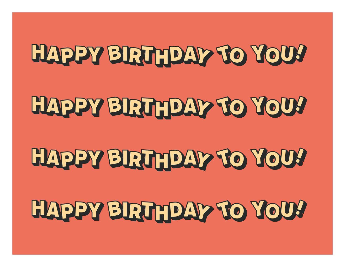 Feliz cumpleaños a ti!