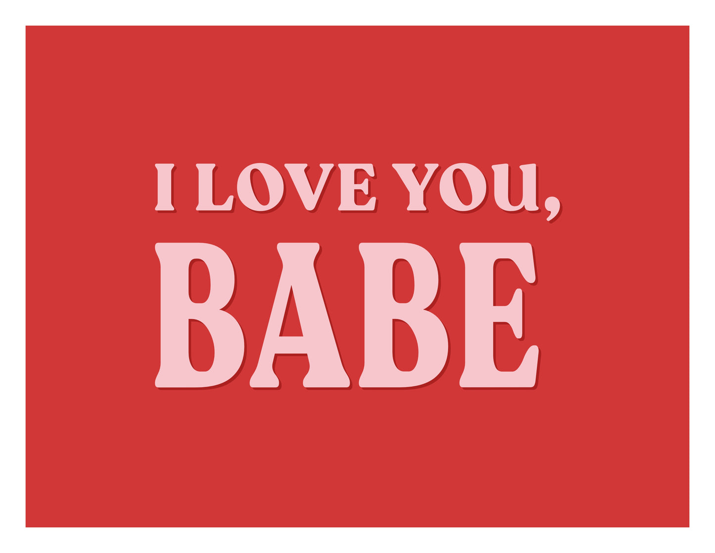 Te amo, bebé