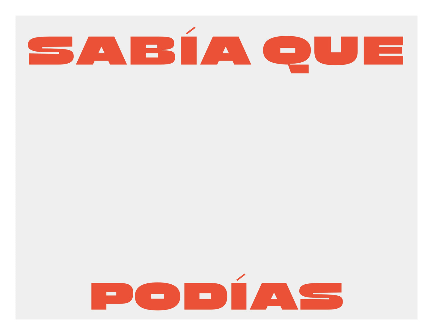 Sabía que podías